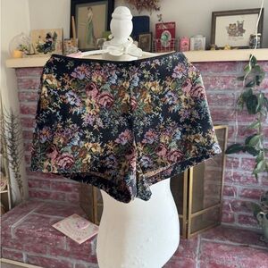 Forever 21 Black High Waist Embroidery Shorts